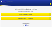 Tablet Screenshot of michelinearthmover.com